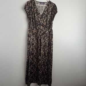 Adore Me 1X floral maxi dress 1XL babydoll short sleeves